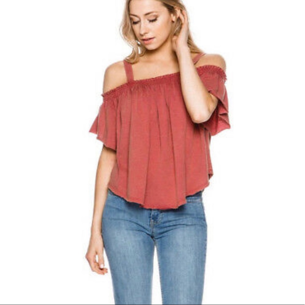 NWOT Free People Darling Off The Shoulder Top XS
